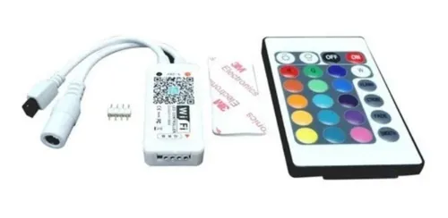 Controladora Rgb Wifi Para Tira Led Control Rf Google Alexa