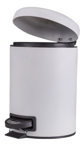Imagen 2 de 4 de Cesto Basura Para Baño Acero Inoxidable Con Pedal Metalico