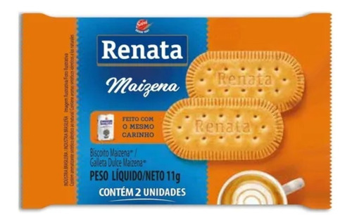 Biscoito Renata Maizena Sachê 12g - 2 Caixas 360 Unidades