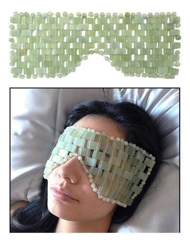 2x Máscara De Ojos De Jade Para Ojos Hinchados Círculos