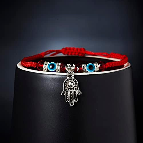 Fesciory Evil Eye Pulseras Para Mujer, 2 Piezas De Hilo Rojo