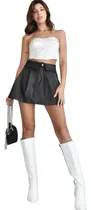 Comprar Pollera Mini Falda Engomada Mujer Verano Tiro Alto Tendencia