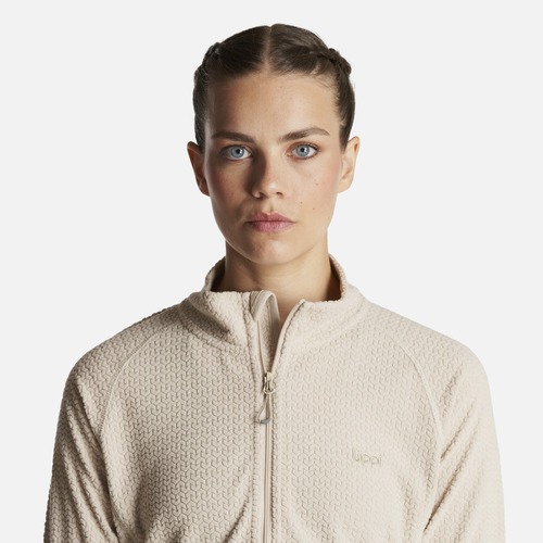 Poleron Mujer Jacaranda Nano-f 14 Zip Crema Lippi