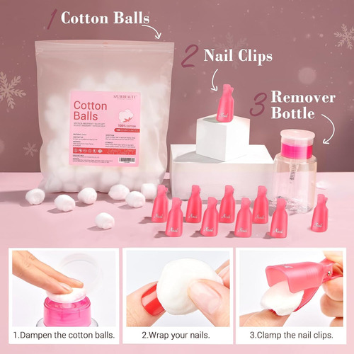 Kit De Uñas En Polvo De Inmersión De 170 Piezas, Azurebeauty