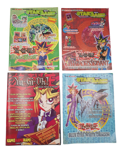 4 Revistas Guías De Yu-gi-oh! México 2003 Abiertas