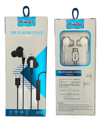 Fone De Ouvido Estéreo Type C (s70)