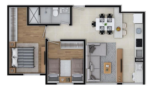 Apartamento Em Dom Bosco, Itajaí/sc De 63m² 2 Quartos À Venda Por R$ 270.800,00 - Ap523121