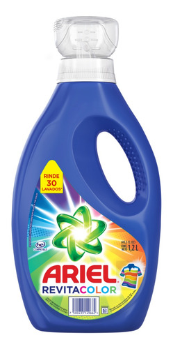 Pack 6 Detergentes Ariel Revitacolor Líquido 1.2lt