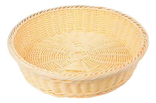 Cesta De Pan Tejida De Mimbre Bandejas De Platos De Frutas