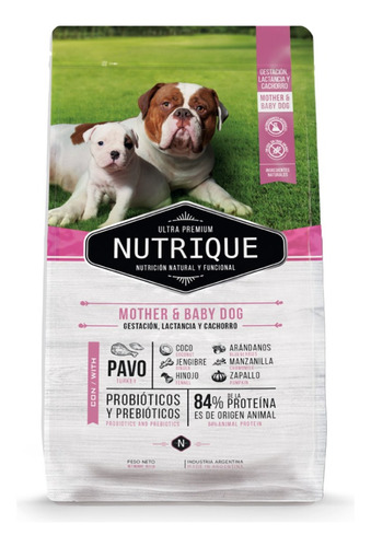 Nutrique Mother And Baby Dog 12 Kg Gestacion Lactancia Pavo