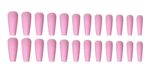 1 Set Uñas Reutilizables Press On + 1 Hoja Pegamento 