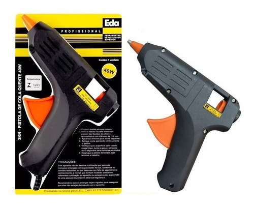 Imagem 3 de 4 de Pistola Cola Quente Silicone 40w Bivolt Inmetro + 4 Bastões