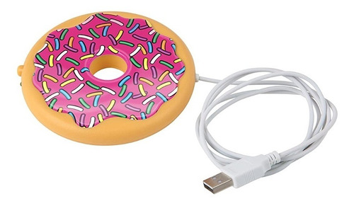 Imagen 2 de 3 de Calentador Taza Usb Dona De Fresa Bigmouth Inc