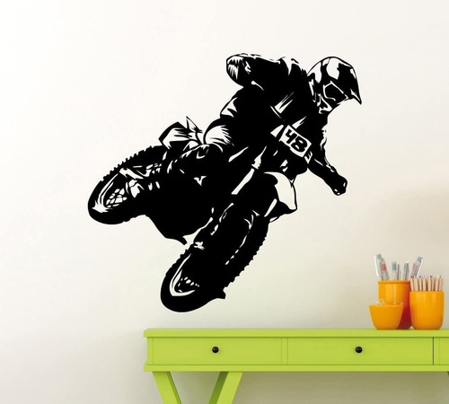 Motocicleta Biker Vinil Sticker Calcomanía Pared