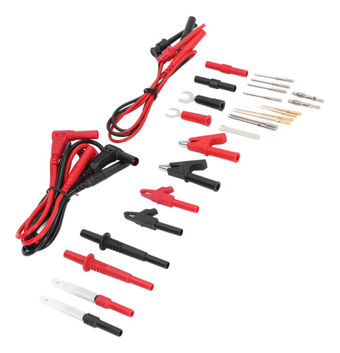 Kit De Cables De Prueba Para Multímetro, Clip Para Perforar