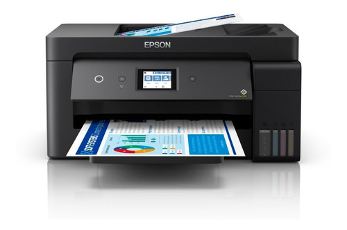 Impresora A Color Multifunción Epson Ecotank L14150 Con Wifi Negra 220v