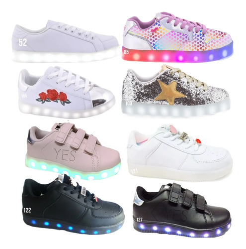 Zapatillas Footy 47 Street Luces Led Usb Talle 32 Ct Mmk | Cuotas sin  interés