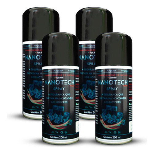 Condicionador De Metais Nanotech 1000 Spray 04 Unds