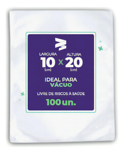 Embalagem / Sacos A Vácuo 10x20 - 100 Und
