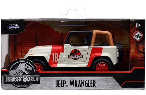 Jurassic Park Jeep Wrangler Die Cast Escala 1/32 Original! | Envío gratis