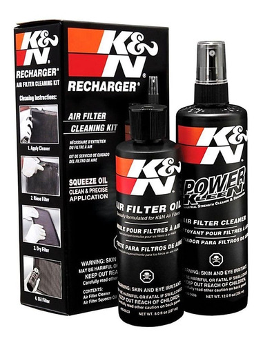Kit Limpeza Filtro Ar K&n Kn Recharger + Brindes Exclusivos
