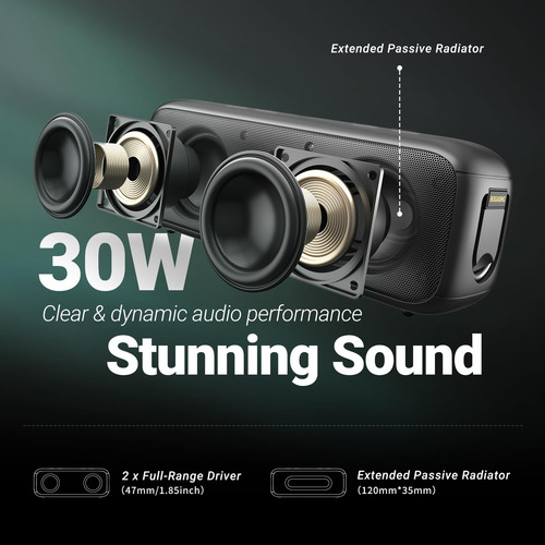 Bogasing - Altavoz Bluetooth G6, Altavoces Inalámbricos Port