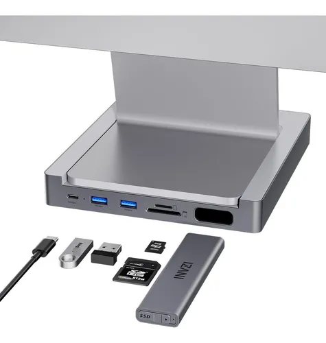 Invzi Maghub Hub Usb C 8 En 1 Para iMac 24 Pulgadas 2021 202