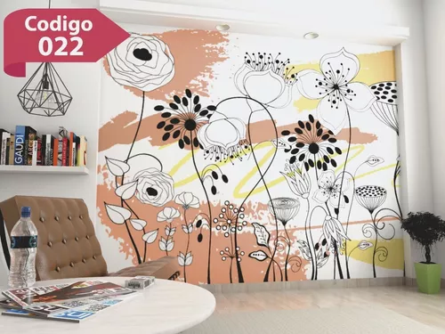 Vinilo Decorativo Pared - Hojas Tropicales L