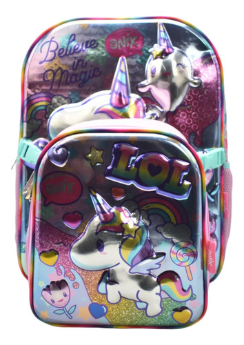 Set De Mochila Y Lonchera Lol Surprise Unicornio Magic Slime Believe In Magic Estampado 3d Multicolores Primaria 172777 Ruz