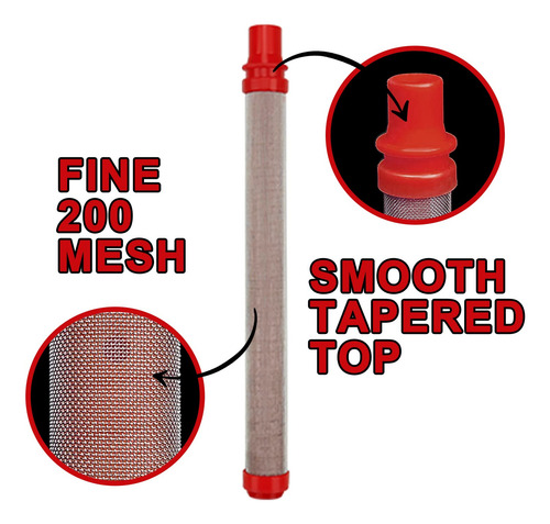 Filtro Para Pistola De Pintar Airless Mesh200 Alta Pres 5u
