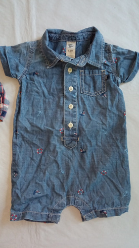 Body Camisa Carters De Bebé Varón 6 Meses Impecable (Usado)