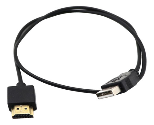 Adaptador De Cable De Cargador Usb 2.0 A Hdmi Chapado En Oro