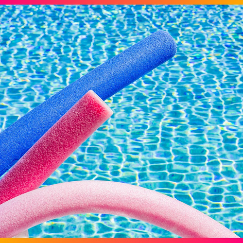 Kit 6 Boia Espaguete Macarrão Piscina Natação Flutuador