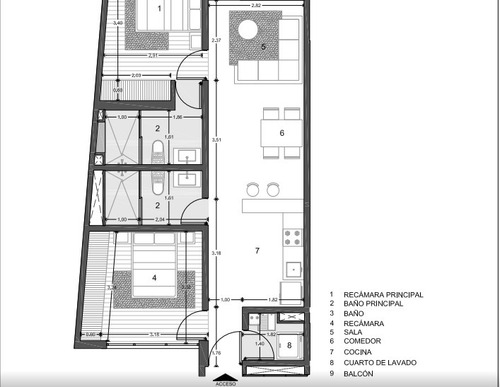 Imagen 7 de 7 de Departamento En Venta Santa Cruz Benito Juarez (m2d414)