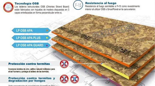 Imagen 2 de 2 de Osb Lp Apa 11,1mmx1220x2440