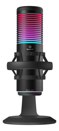 Microfono Rgb Usb Para Juego Condensador 8 Luz Silencio