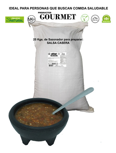 Salsa Casera Deshidratada En Trocitos 25k, Especias Kosher