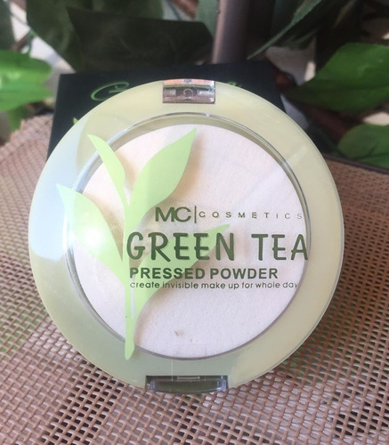 Imagen 2 de 4 de Polvo Compacto Maquillaje Té Verde Matte