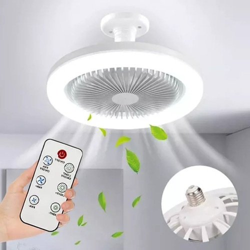 Ventilador Lámpara Techo 3 Tonos 3 Velocidades Control Fijo
