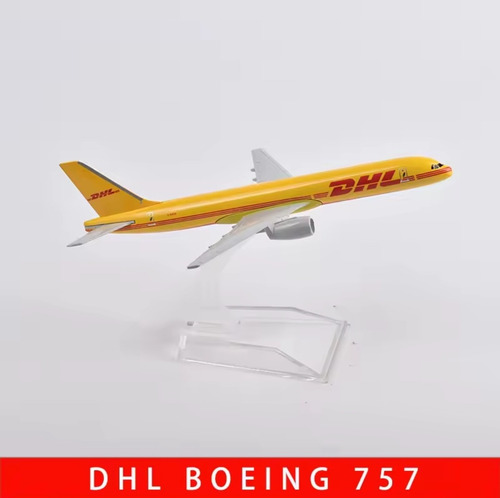 Miniatura Boeing 757 Dhl 16cm Metal - Escala 1:400 Aircraft