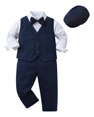 Conjunto Formal Traje Niño Bebe Fiesta Cumple 6m A 3 Años