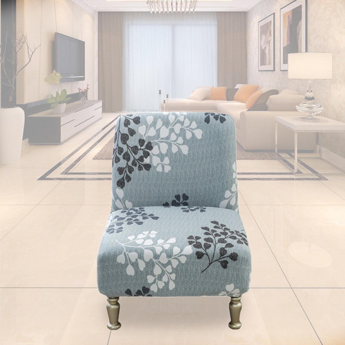 Impresión Funda Para Silla Extraíble Azul Claro