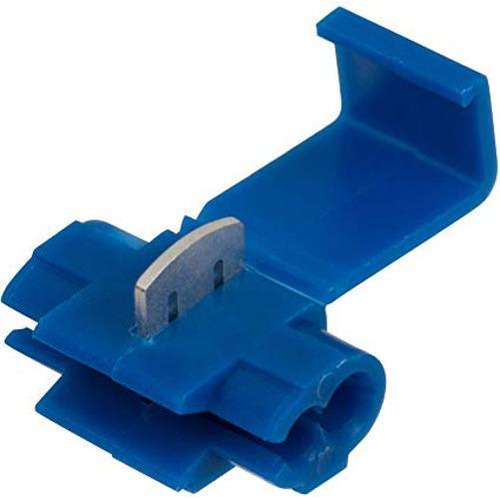 100un Conector Derivação Emenda Cabos Fios Azul 1,5 A 2,5mm