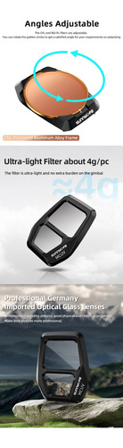 3 Filtros Nd Y Polarizador Cp Nd8 Nd16 Para Dron Dji Air 3s