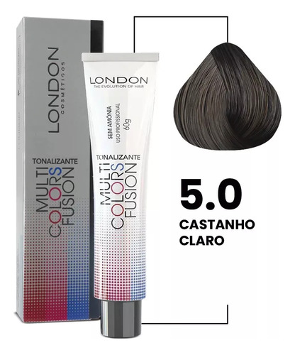Tonalizante Multi Colors Fusion London 60g Sem Amonia Tonalizante Castanho Claro