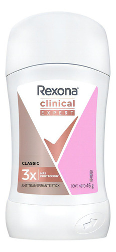 Desodorante En Barra Rexona Clinical Expert Classic 46 G