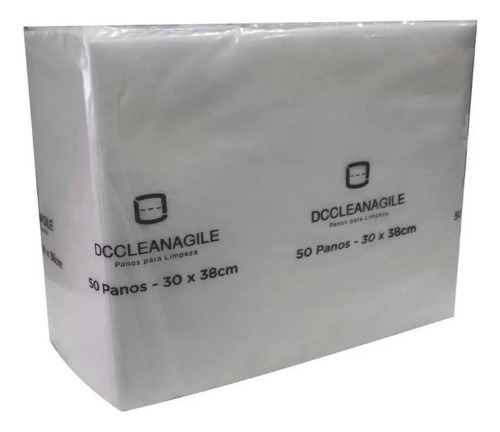 Pano Sontara Dc Clean Agile 40g Branco Pacote C/50 Panos
