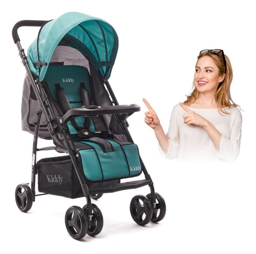 Coche De Paseo Cuna Manija Rebatible Kiddy Go S