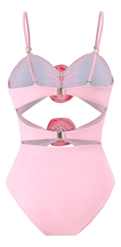 Traje De Baño De Una Pieza Para Mujer, Cintura Alta, Licra D