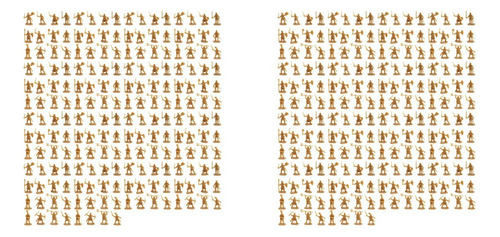Figura De Soldado Antiguo De Plástico, Tamaño 1:72, 400 Unid